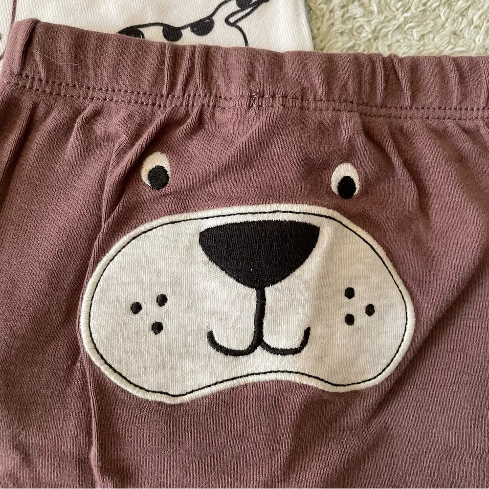 Carter’s Dog Print Outfit - Long Sleeve Onesie & Pants - 3 Months